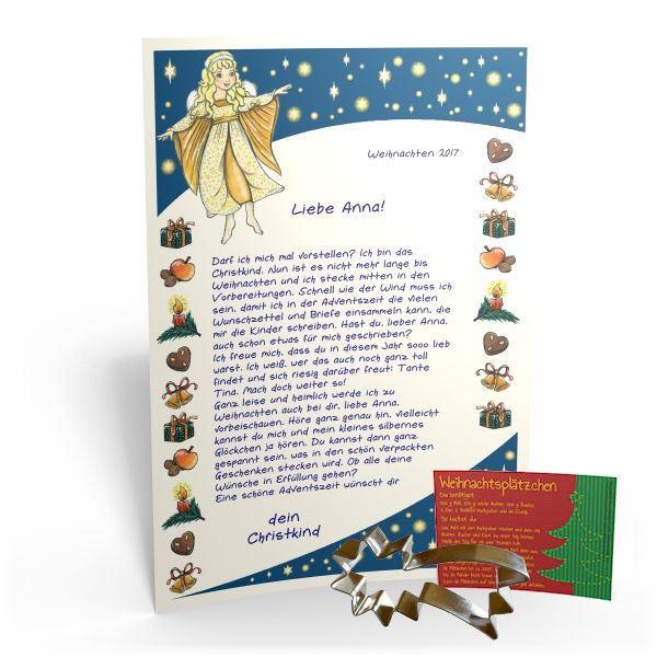 Ein Brief vom Christkind mit Ausstechform